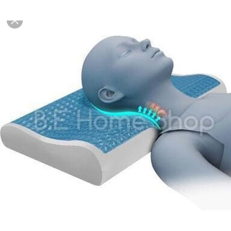 INFORMA Bantal Contour Cool Gel/Bantal Kesehatan Memory Foam Bantal Dingin