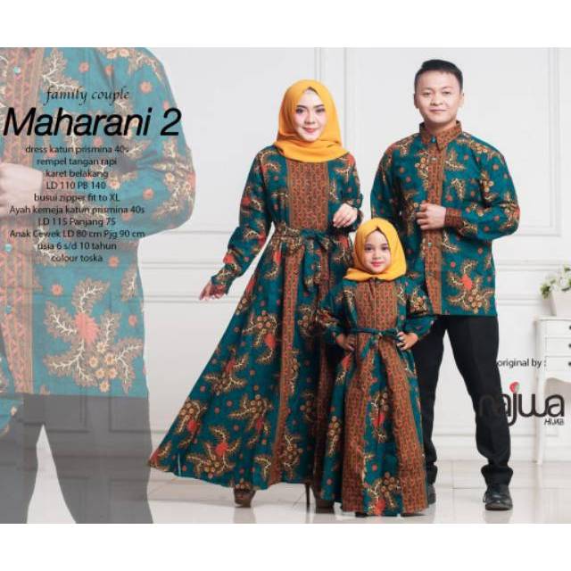 Model Baju  Pesta Pasangan Suami  Istri  Dan  Anak  Model 