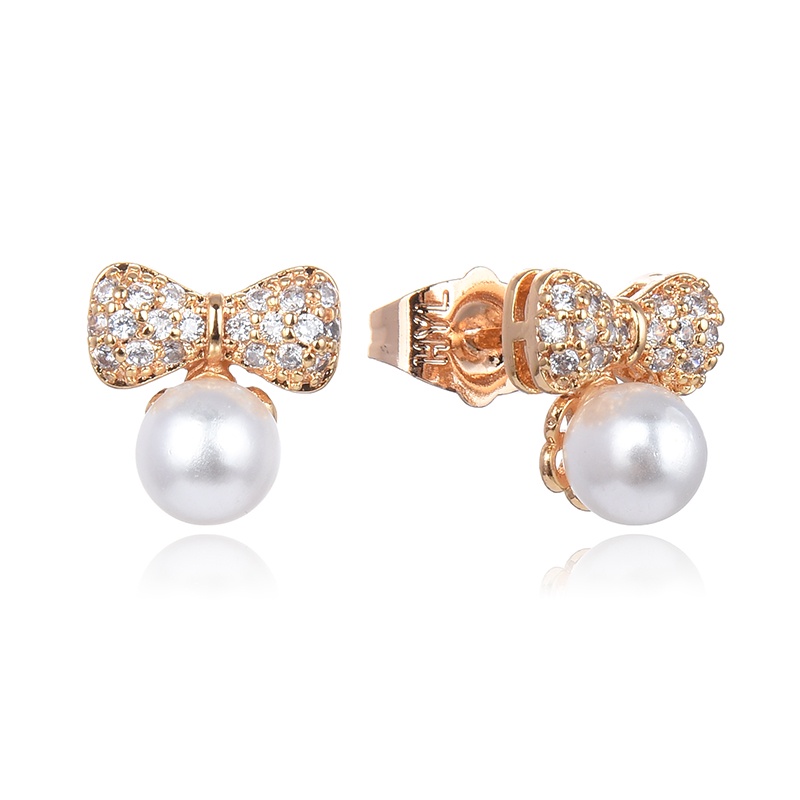 anting titanium wanita emas muda mutiara anti karat dewasa tusuk korea asli panjang dan luntur korea style selamanya dewasa 76e
