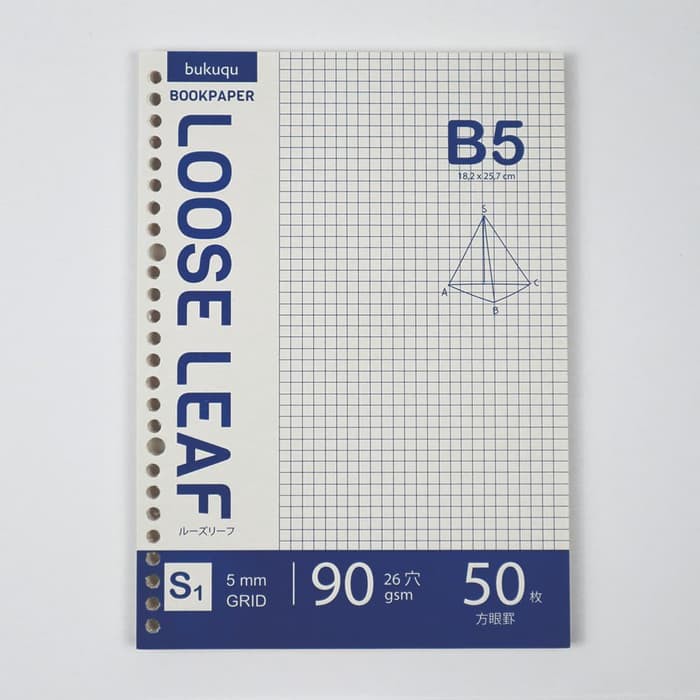 

Grosir Bookpaper B5 Loose Leaf - GRID by Bukuqu Elegan