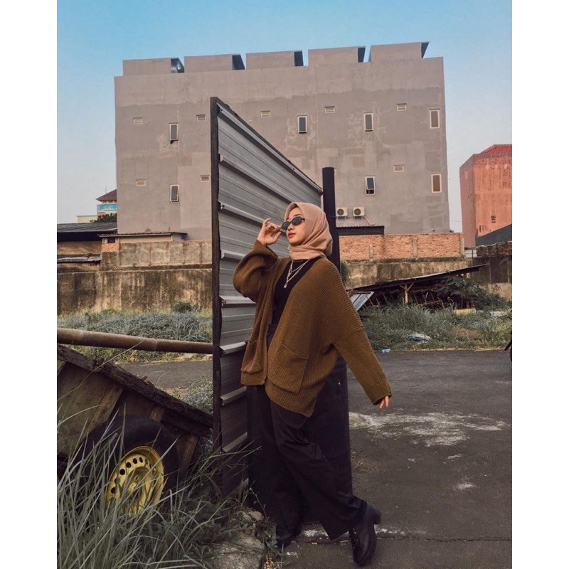 CARDIGAN RAJUT TANPA KANCING / CARDIGAN RAJUT TEBAL