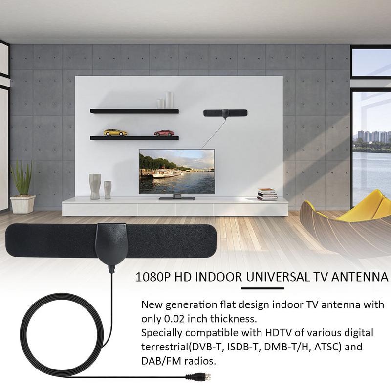 Antena TV Digital Indoor DVB-T2 High Gain 25dB