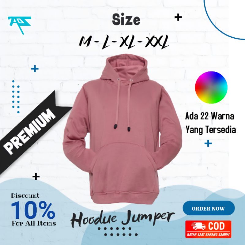 Hodie Wanita Oversize Pria Polos Couple Pasangan Tebal Murah Keren Jumbo Cowok Jumper