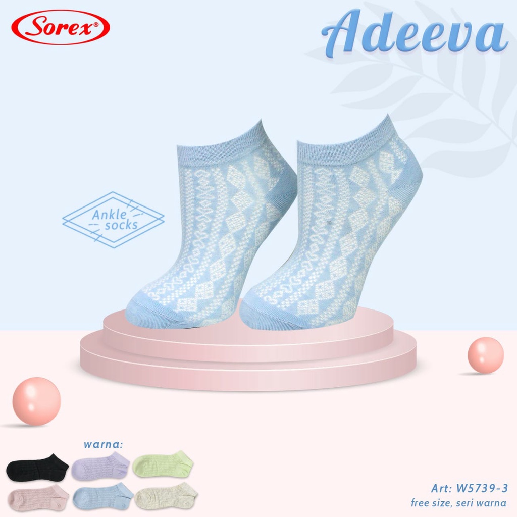 Kaos Kaki Sorex W 5739-1 / W 5739-3 / W 5726 Wanita Motif |tyx