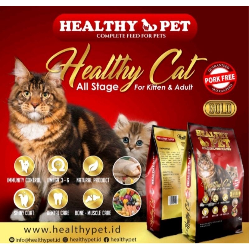 Healthy Pet Gold Dry Cat 1,5 Kg Freshpack