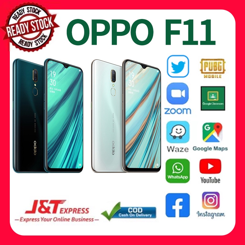 Hp Oppo F11/F11pro Ram 6/128GB Fast Charging VOOC LTE Fullset Android Handphone Murah seller Garansi