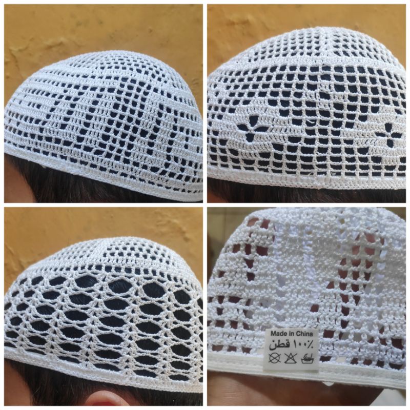 Peci Rajut Rapat Madinah Premium import