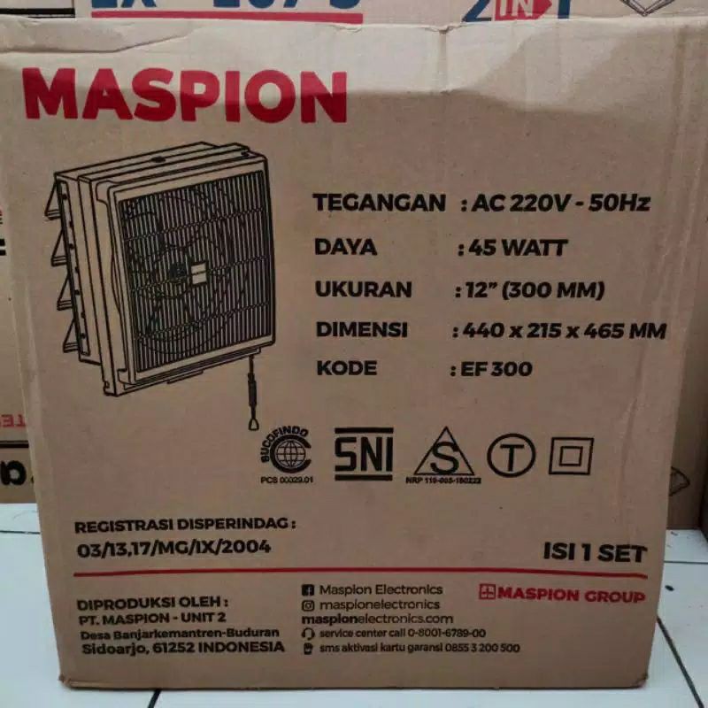 Exhaust Fan Dinding MASPION MV 300 NEX 12 inch (30 cm)