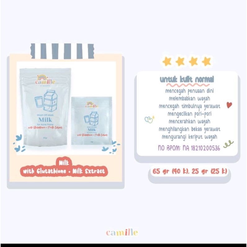 BPOM CAMILLE PRODUCT 25gr-65gr (READY STOCK)-5