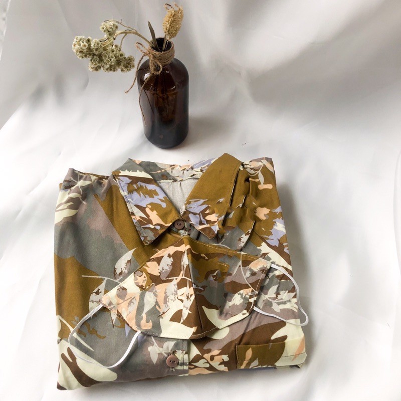 Piyama One  Set + Masker Militer Series