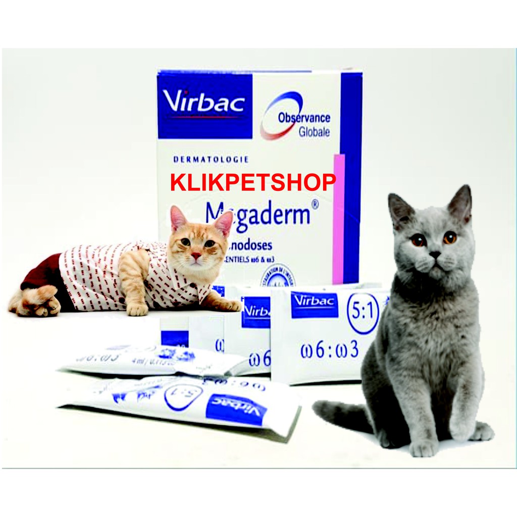 VITAMIN KUCING VITAMIN ANJING Virbac Megaderm 4ml Jaminan Kualitas