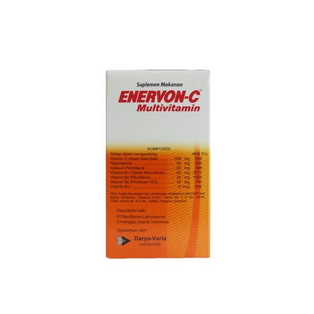 Enervon C Caplet 30's / Multivitamin / Tablet / Vitamin C / Suplemen / Daya Tahan Tubuh