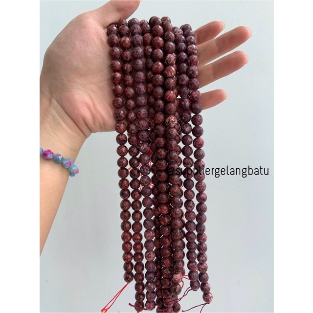 batu alam KAPUR MERAH RARE FACETED 10mm RED CUTTING aksesoris craft bahan kalung gelang anting strap mask kerajinan tangan craft citayam fashion week etink vintage elegan bali manik crystal perhiasan
