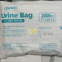 Urine bag T valve onemed / Urin bag T / urin / kantong urine