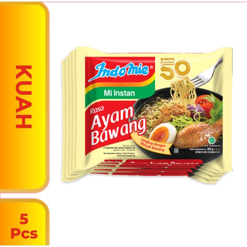 

indomie rebus rasa ayam bawang 75g 5pcs
