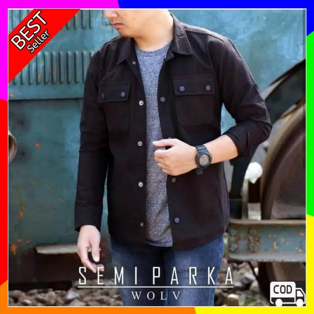 JAKET LEVIS SEMI PARKA PRIA TERBARU - BLACK,NAVY,ARMY,MAROON