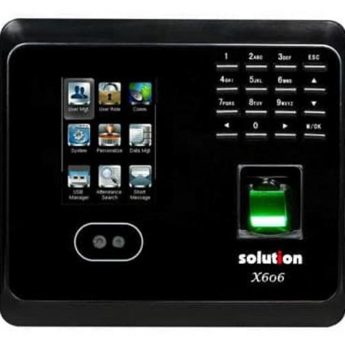 Finger Print / Mesin Absensi Sidik Jari Dan Wajah Solution X606 S
