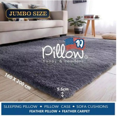 Karpet Bulu Rasfur Ukuran Jumbo 200x160 Ori Pillow109