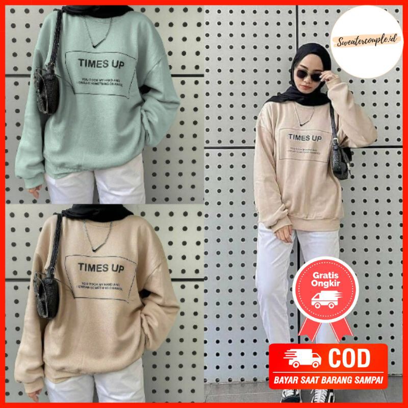 Sweater Times Up l Sweater Wanita l Sweater Terbaru l Times Up Sweater
