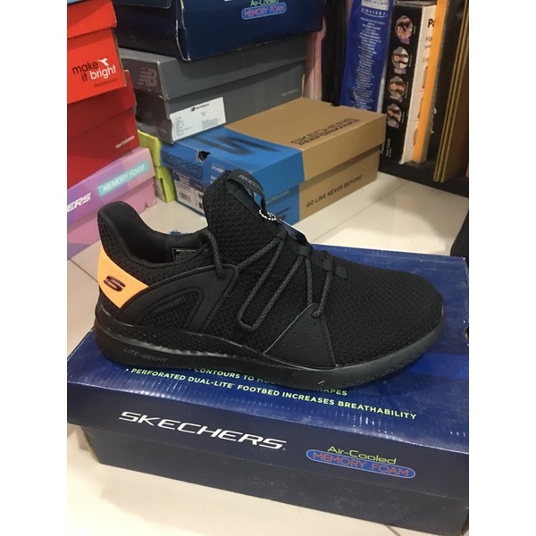 Skechers 51865/BKOR.skechers matera strongland black orange.