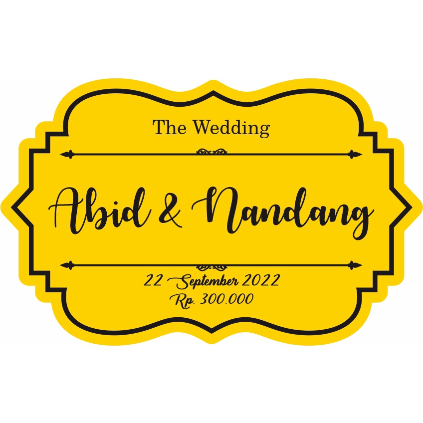 Bahan Dekorasi Mahar Bahan mahar - Grafir Akrilik Mirror Gold Bahan Akrilik& Plywood