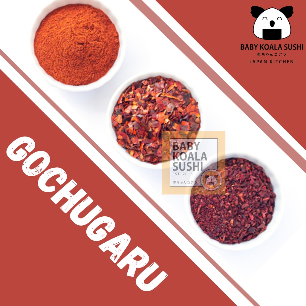 GOCHUGARU Cabai Korea Kasar Kimchi 50 g │ Cabe Bubuk Kering Chili Flakes