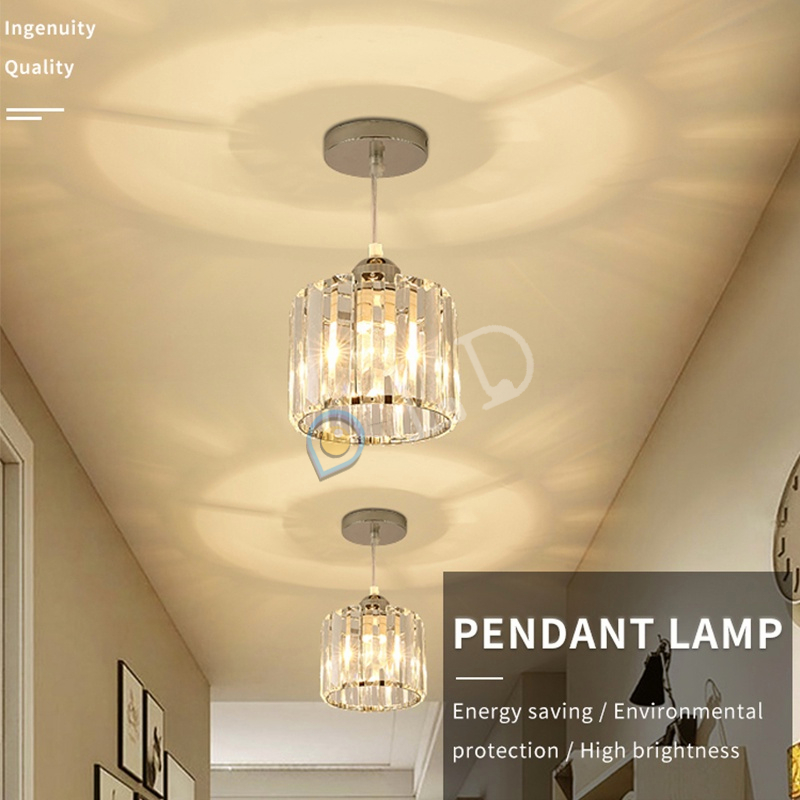 [COD] Lampu Kristal Plafon Rumah Lampu Ceiling Kristal Kotak Modern Crystal Round Ceiling Lamp Lampu Plafon Gantung Kristal Minimalis Teras Kamar Tidur Ruang Tamu Lampu Langit-Langit Mewah Modern