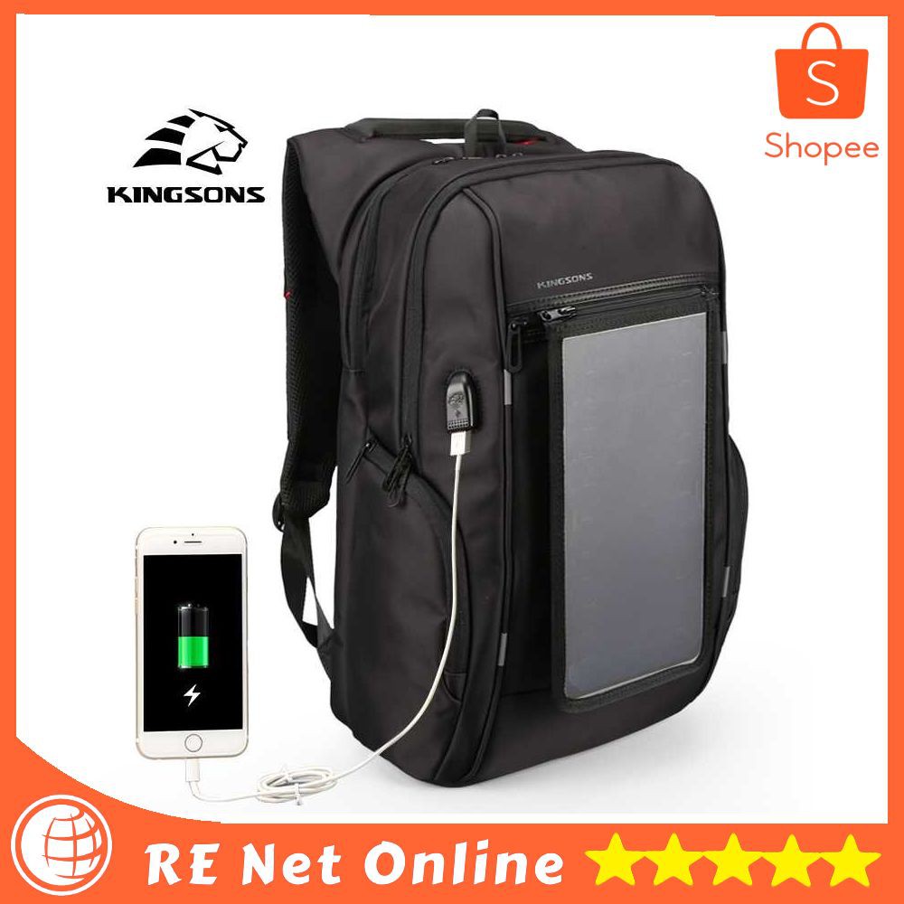 TAS RANSEL KINGSONS SOLAR PANEL DENGAN USB PORT