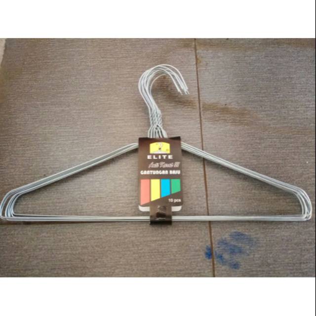 Gantungan Baju  Besi isi 10pcs Hanger  Kawat  Penjemur 