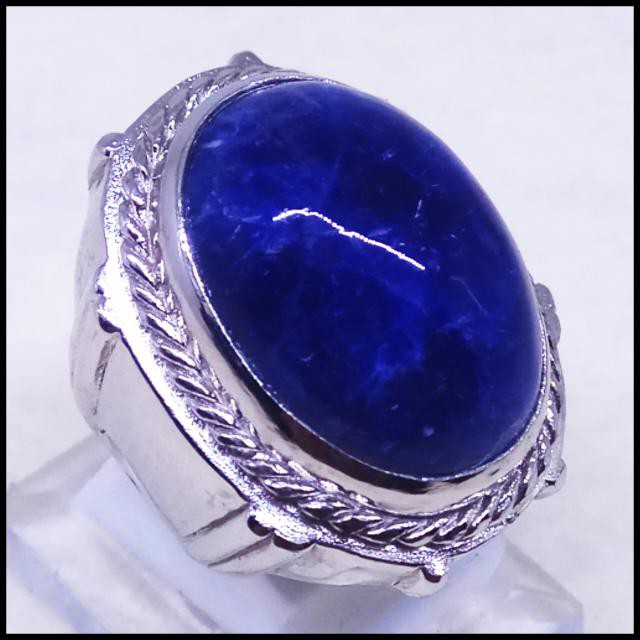 CINCIN BATU AKIK NATURAL PIRUS PINGLON / SODALITE SUPER PREMIUM BIG SIZE !!!