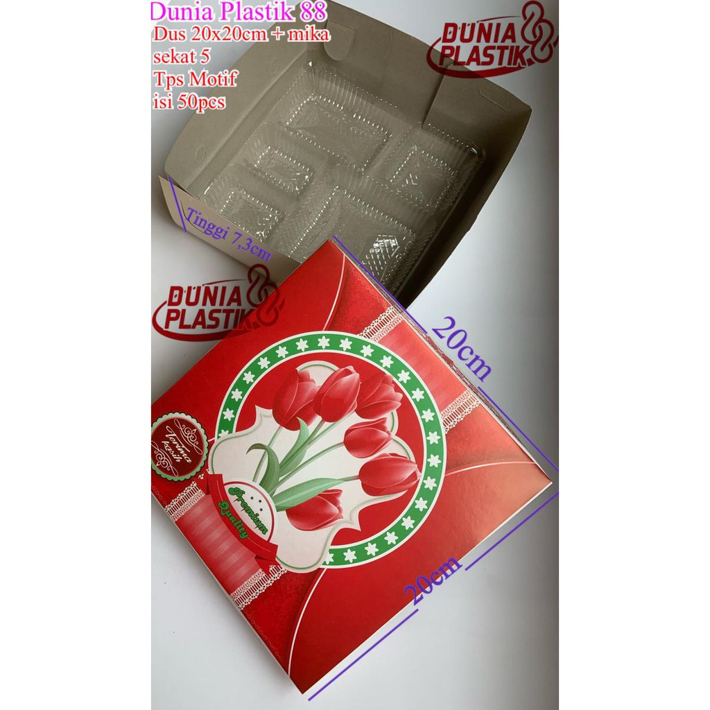 

ISI50SET DUS MOTIF + MIKA 20X20CM BOX KARDUS KOTAK KERTAS TEMPAT NASI TERMURAH
