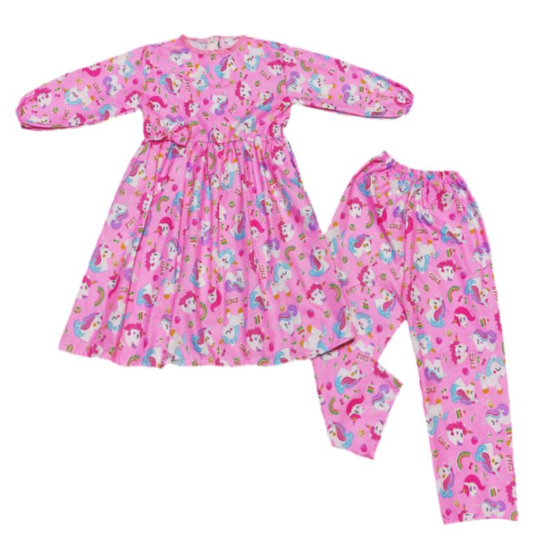 Setelan Tunik Anak Perempuan  Stelan Harian Anak Cewe 2-7 tahun