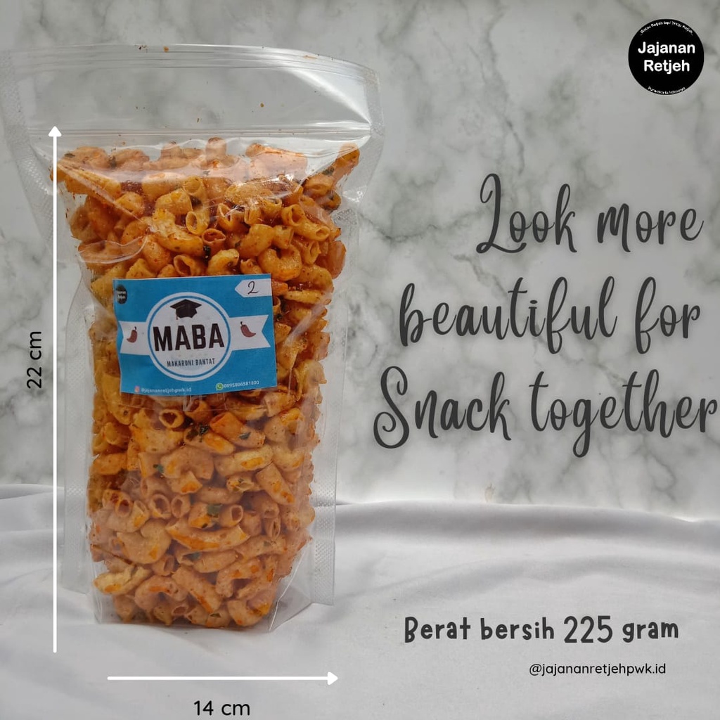 

(MaBa)Makaroni Makka/ Makaroni Bantat 225 gr