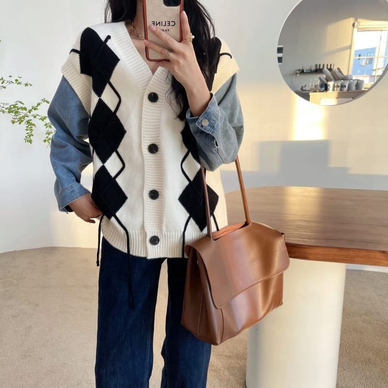 atasan darmian knit, atasan import, jaket jeans premium, atasan knit bangkok, top busui, blouse bkk