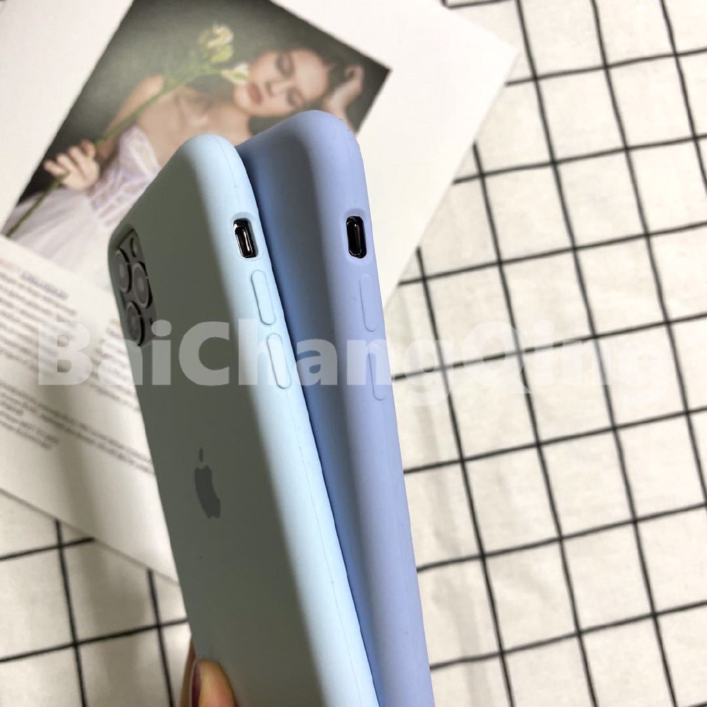 Casing Case Motif Langit Biru/Hijau/Biru/Ice Sea/Lilac Untuk Iphone 11 Pro Max 6 6s 7 8 Plus Xr Xs Max