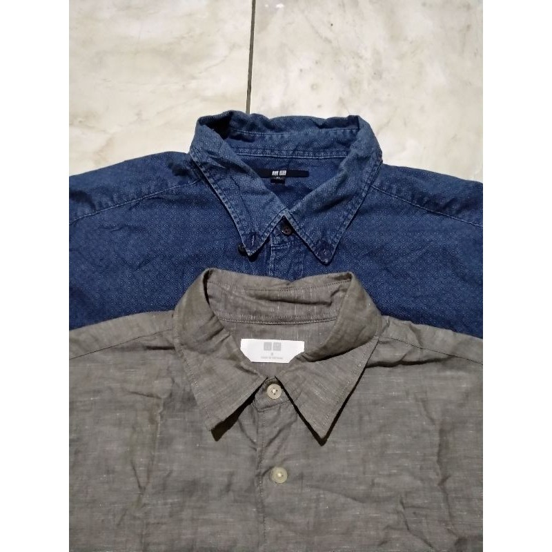 borongan kemeja Uniqlo