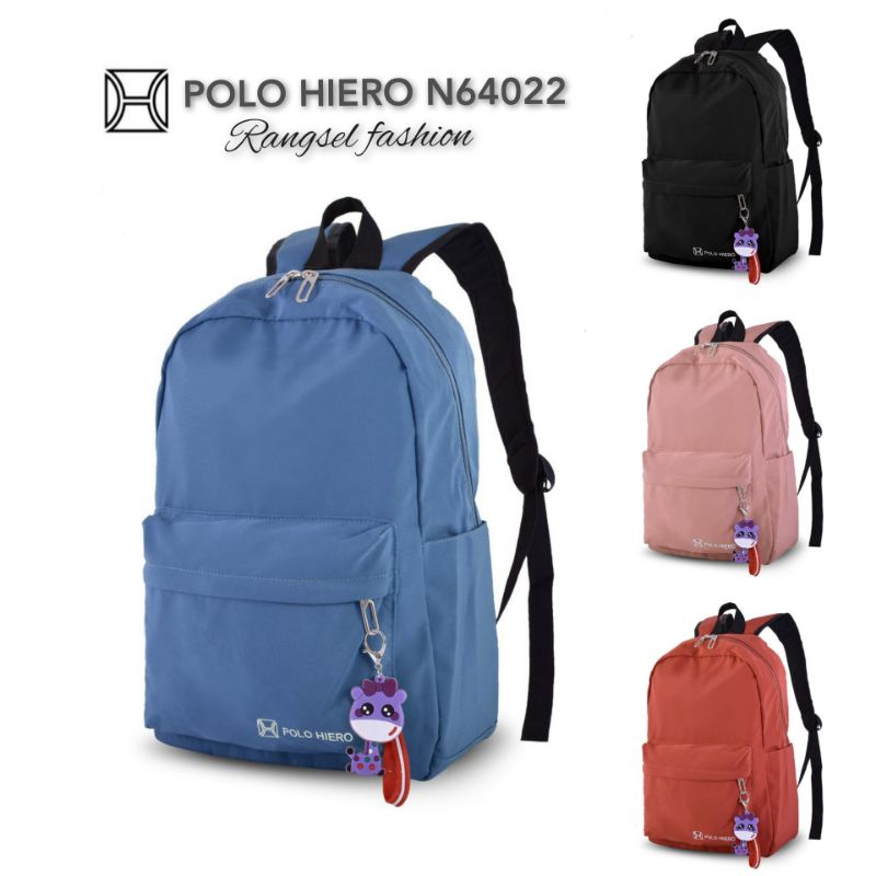 (BagShop) Polo Hiero N64022,Tas Rangse fashionl sekolah, Tas Rangsel kuliah, Tas Rangsel kerja, Tas 