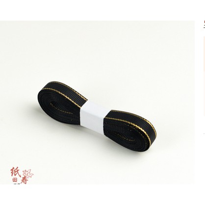 

pita ribbon gold / tali rope untuk kado / elegan black samson