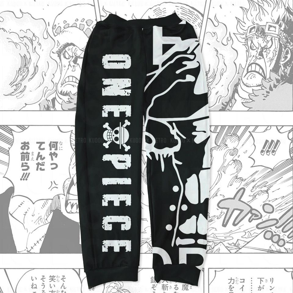 Celana Olahraga jogger Pants Onepiece Luffy Silhoutte Anime Manga Premium Unisex