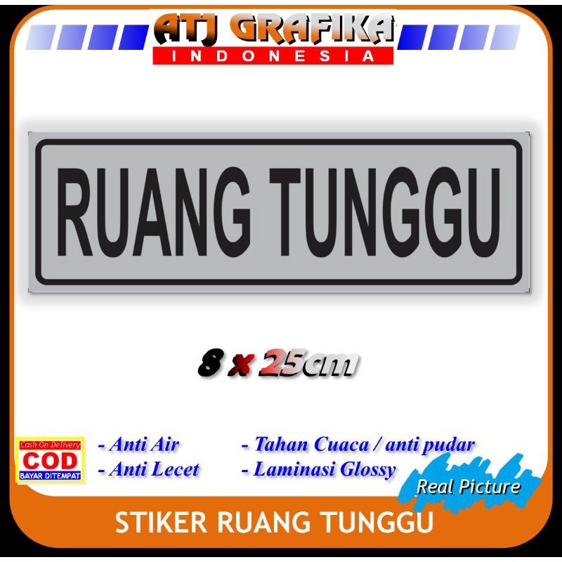 

stiker ruang tunggu sticker kantor toko dll