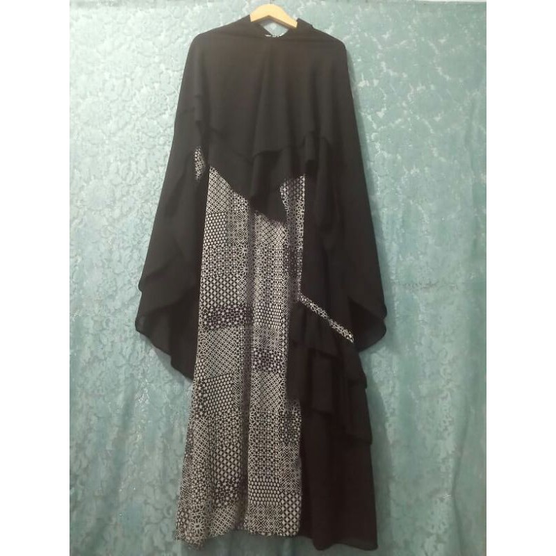 Gamis premium set full ceruti printing