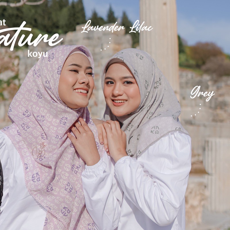 Koyu Hijab Segiempat Viney Jepang Signature Hampers