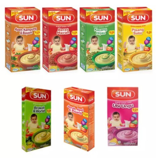 SUN Bubur Bayi 6+ 120gr Varian Rasa