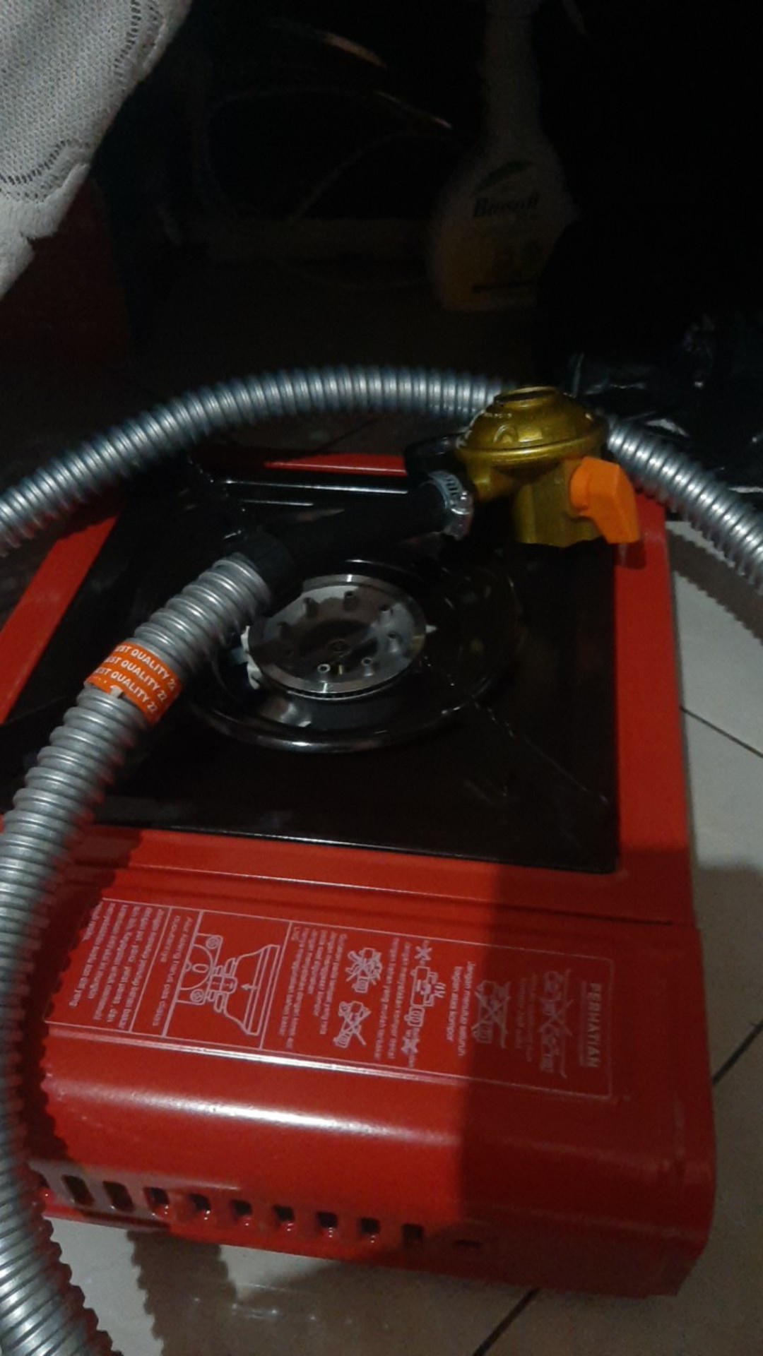 Selang Kompor Gas Dengan Regulator Meter Merek Personalux (paket)