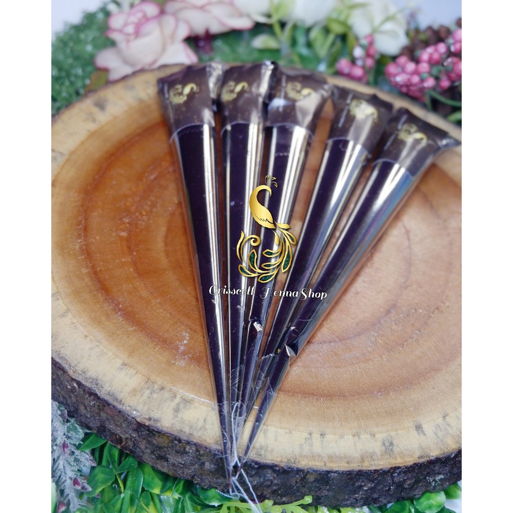 

Mehndi/henna natural racikan repack maroon/red/dark choco