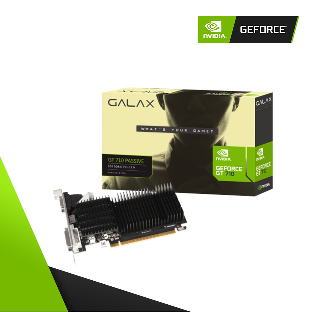 Galax Geforce Gt 710 2gb Ddr3 Passive Shopee Indonesia