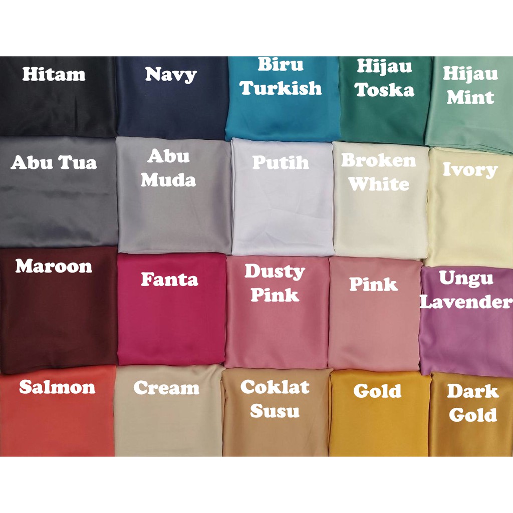 Kerudung Hijab Satin Velvet Segiempat Part 1