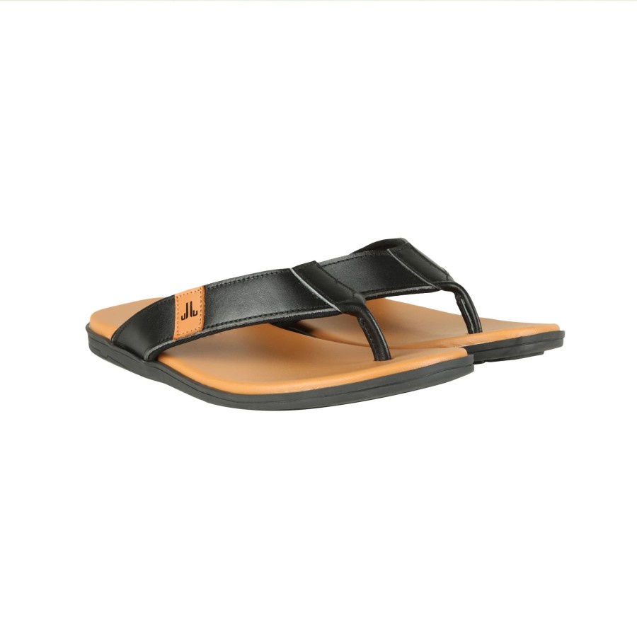 Sandal Jepit Pria Jim Joker Beat S1 Black - Sandal Kasual - Sandal Kulit