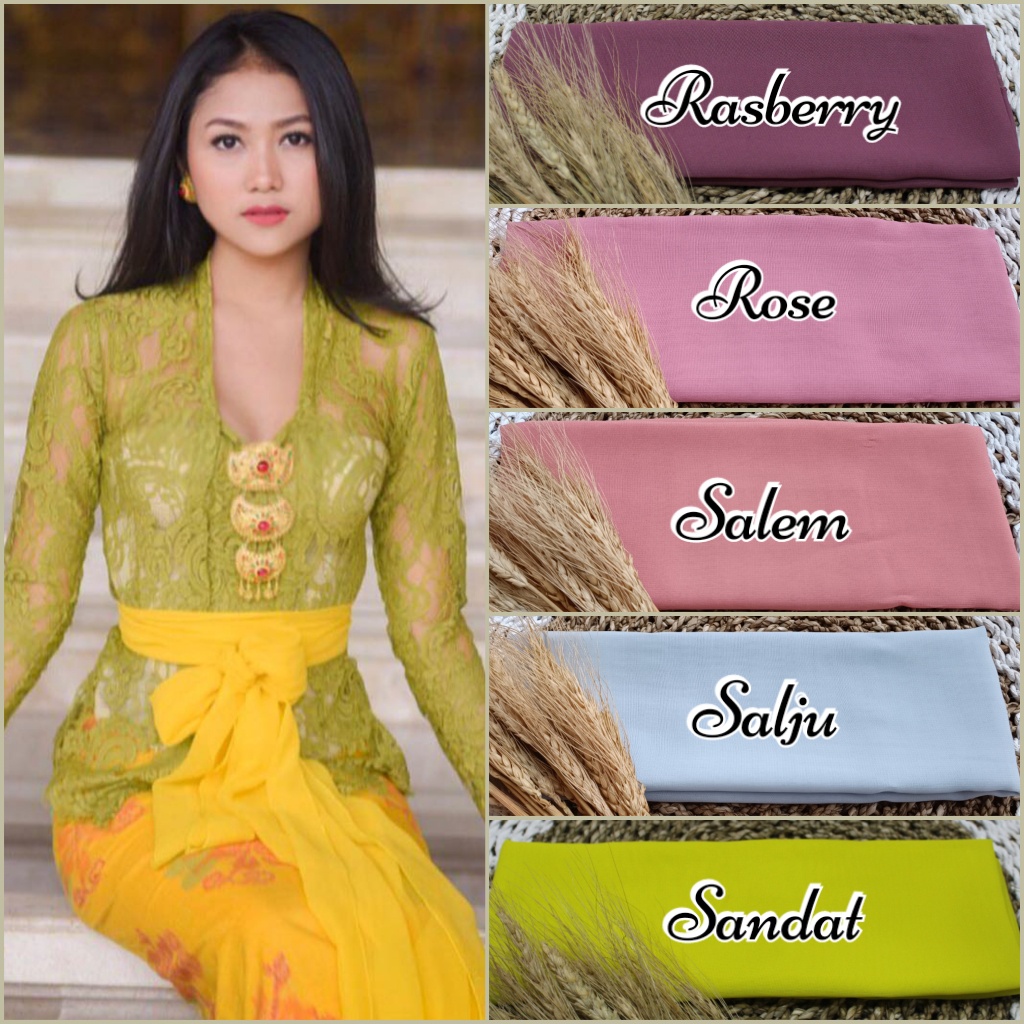 Selendang Sifon Hycon / Senteng 2.4m/ Selendang Bali / Selendang Kebaya (Part II)