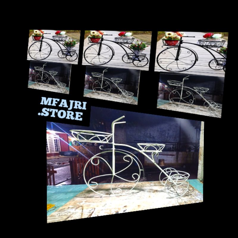 RAK TANAMAN HIAS,RAK POT BUNGA,RAK BUNGA BESI,RAK POT SEPEDA,RAK BUNGA